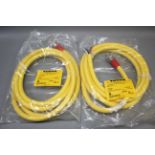 3 NEW TURCK CABLE ASSEMBLIES