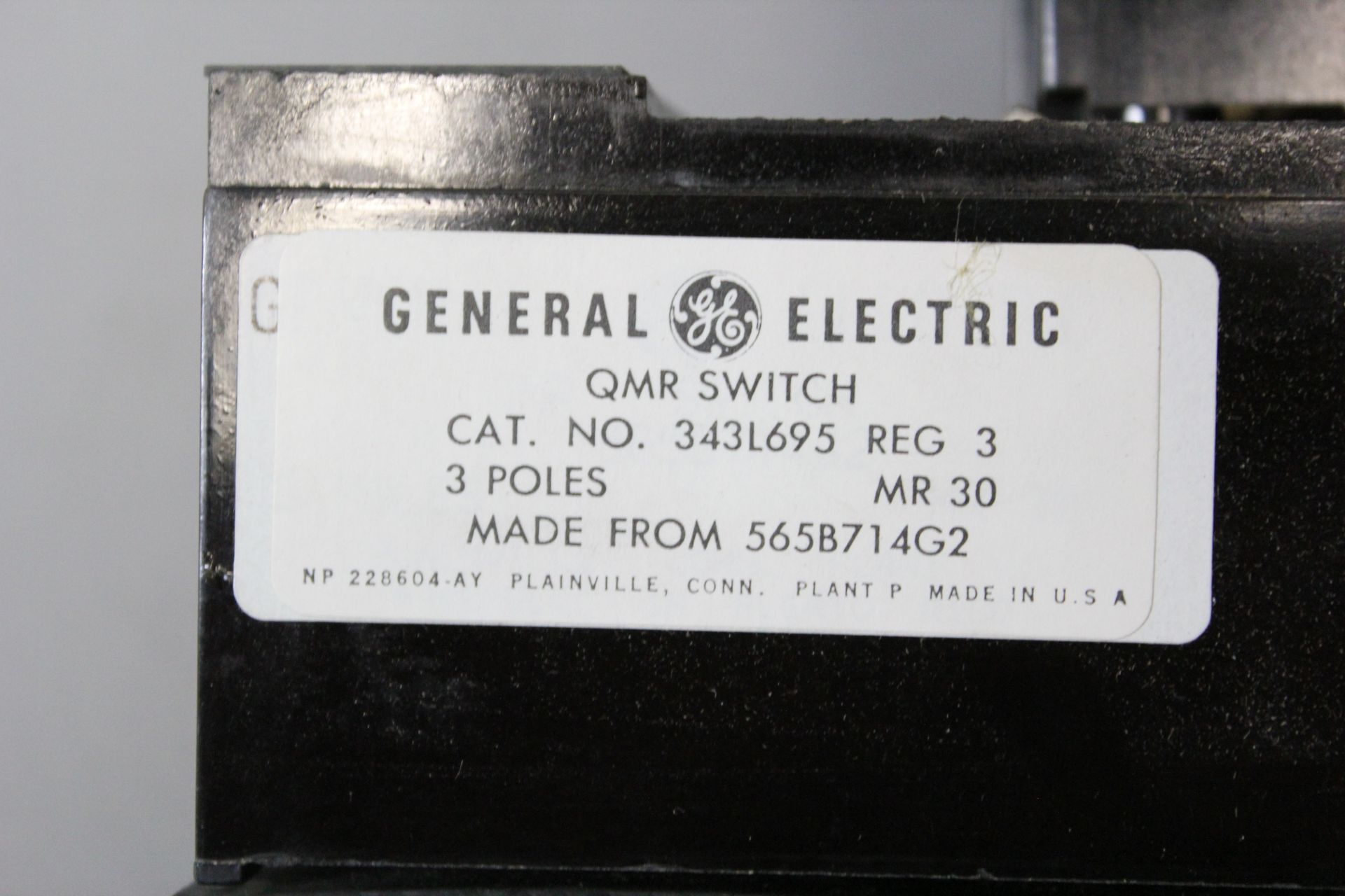 NEW GENERAL ELECTRIC QMR SWITCH - Bild 4 aus 4