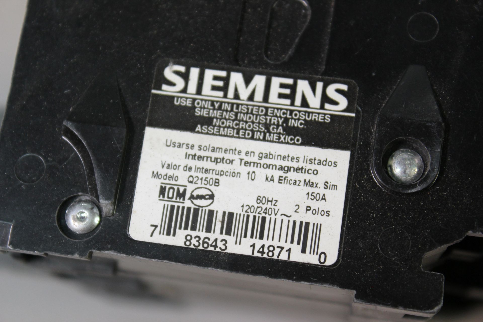 LOT OF 4 SIEMENS 150/200A CIRCUIT BREAKERS - Image 7 of 7