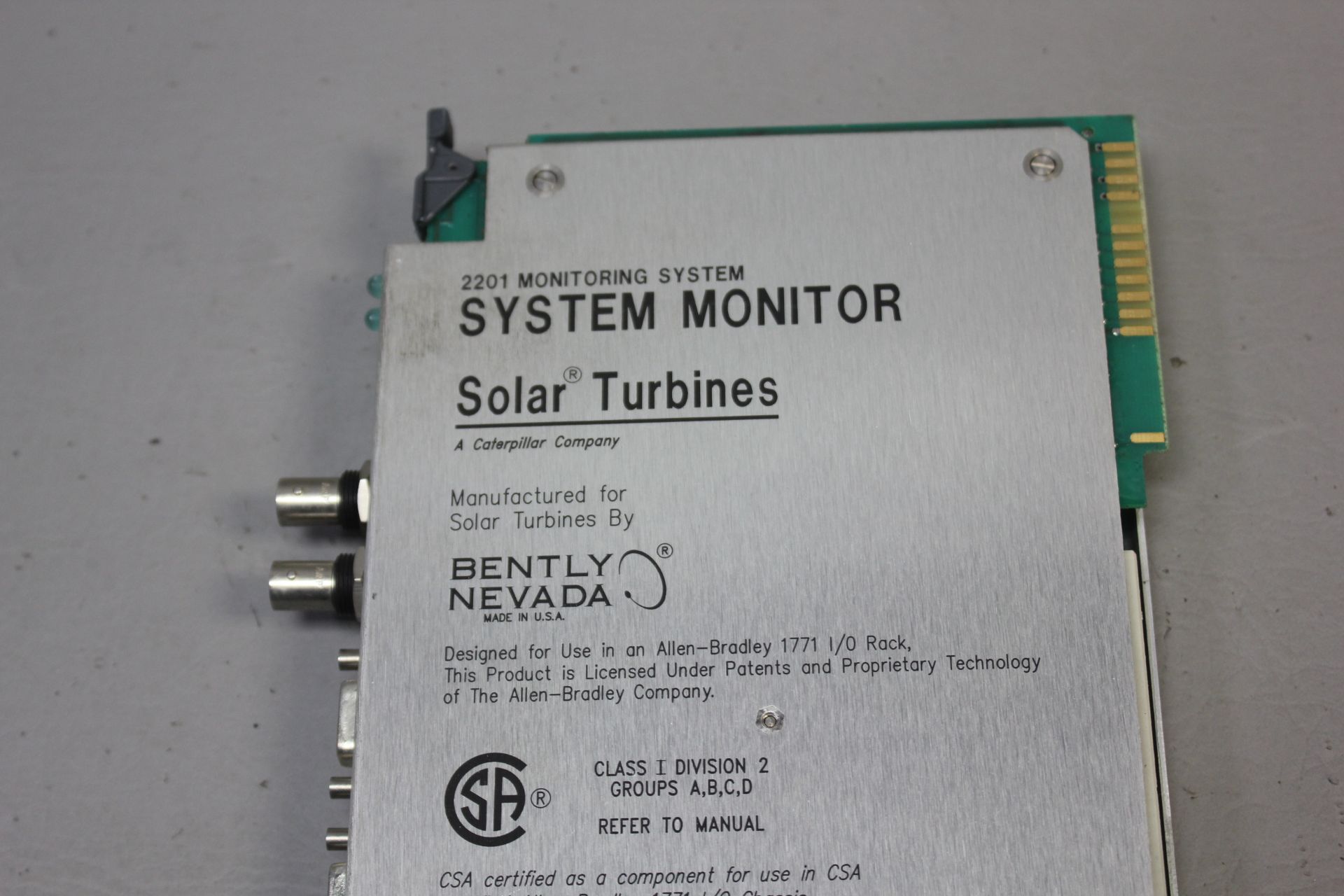 BENTLY NEVADA/ALLEN BRADLEY 1771 SYSTEM MONITOR - Image 3 of 4