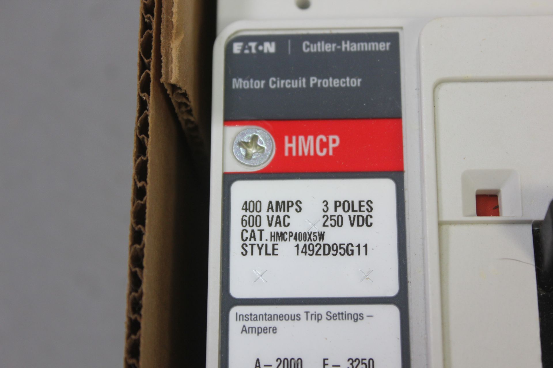 NEW CUTLER HAMMER 400A MOTOR CIRCUIT PROTECTOR/BREAKER - Image 6 of 9