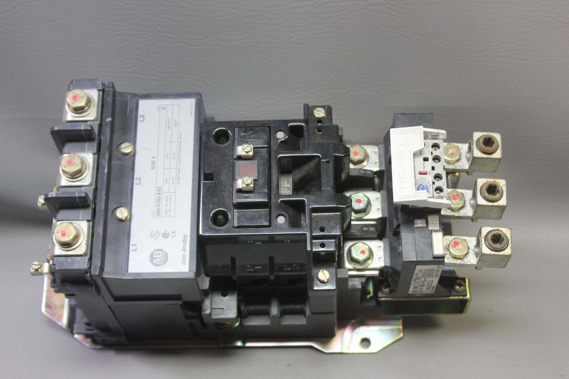 ALLEN BRADLEY SIZE 4 STARTER WITH OVERLOAD RELAY - Image 7 of 7