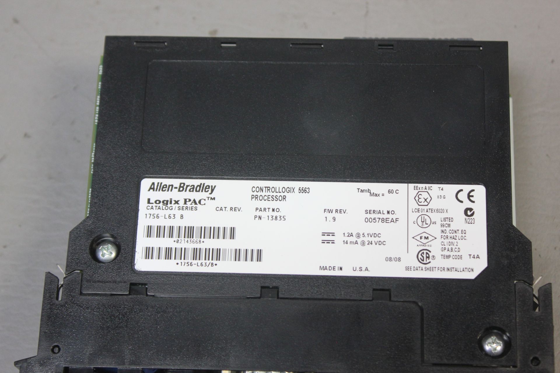 ALLEN BRADLEY CONTROLLOGIX PROCESSOR MODULE - Image 3 of 3