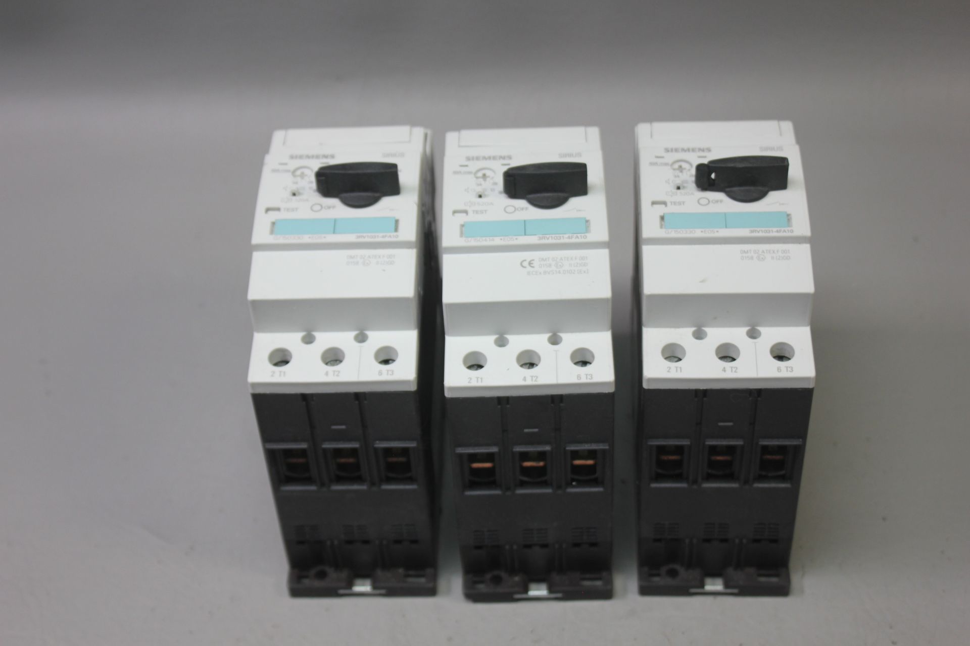 LOT OF 3 SIEMENS SIZE S2 MOTOR PROTECTION CIRCUIT BREAKERS