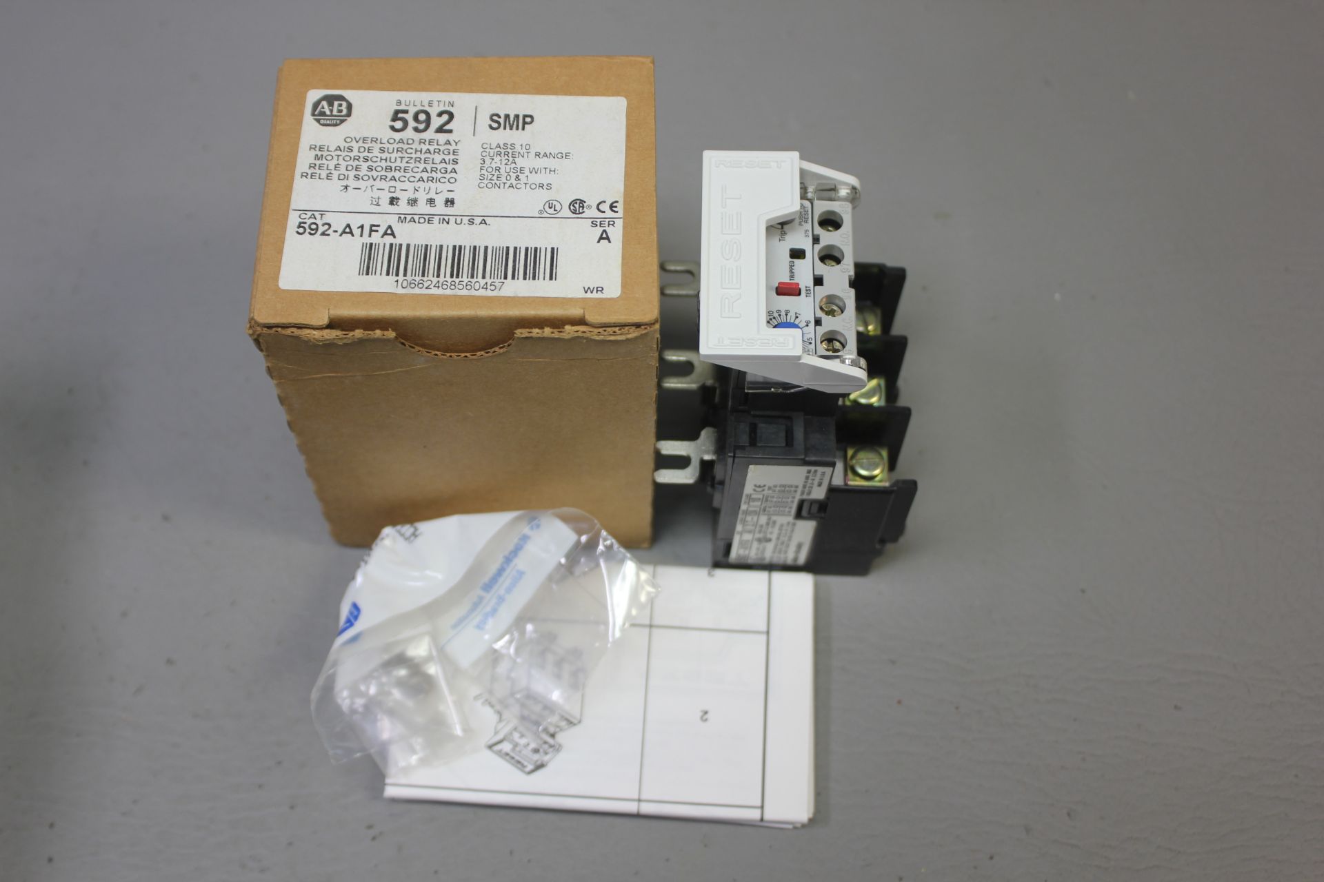 NEW ALLEN BRADLEY OVERLOAD RELAY