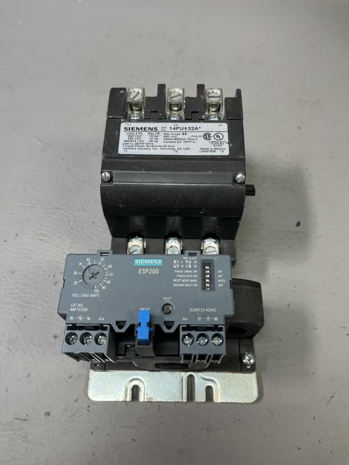 SIEMENS MAGNETIC MOTOR STARTER