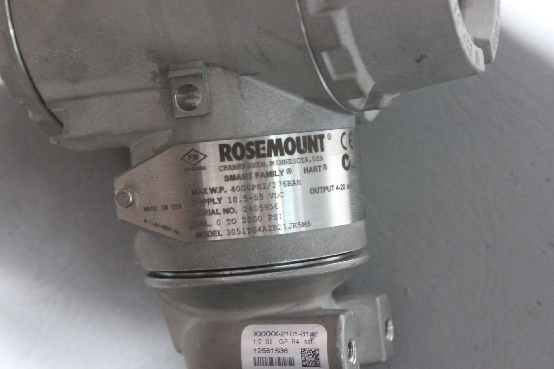 ROSEMOUNT SMART FAMILY HART PRESSURE TRANSMITTER - Image 9 of 9