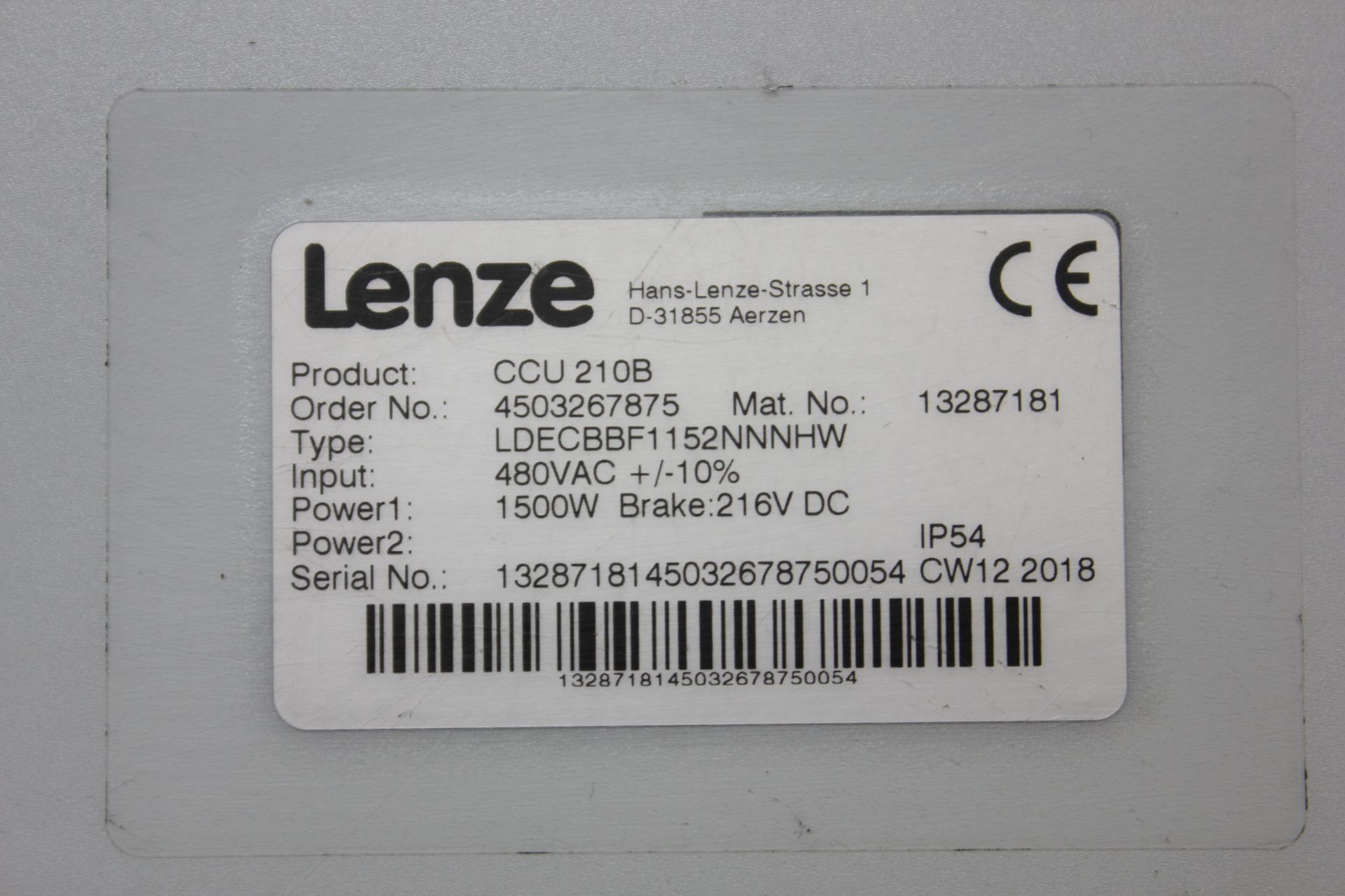 LENZE CONTROL BOX - Image 2 of 4