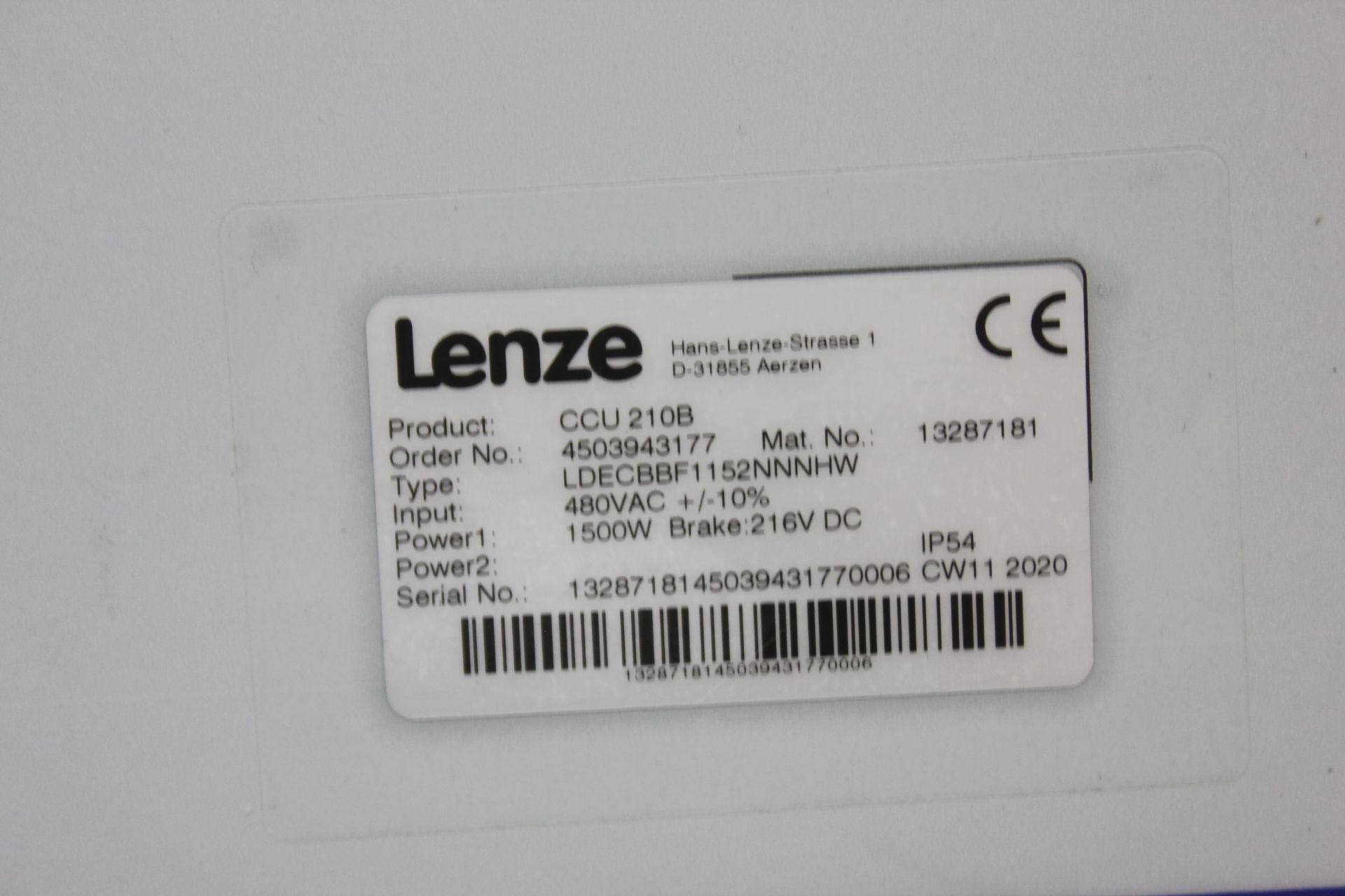 LENZE CONTROL BOX - Image 2 of 4