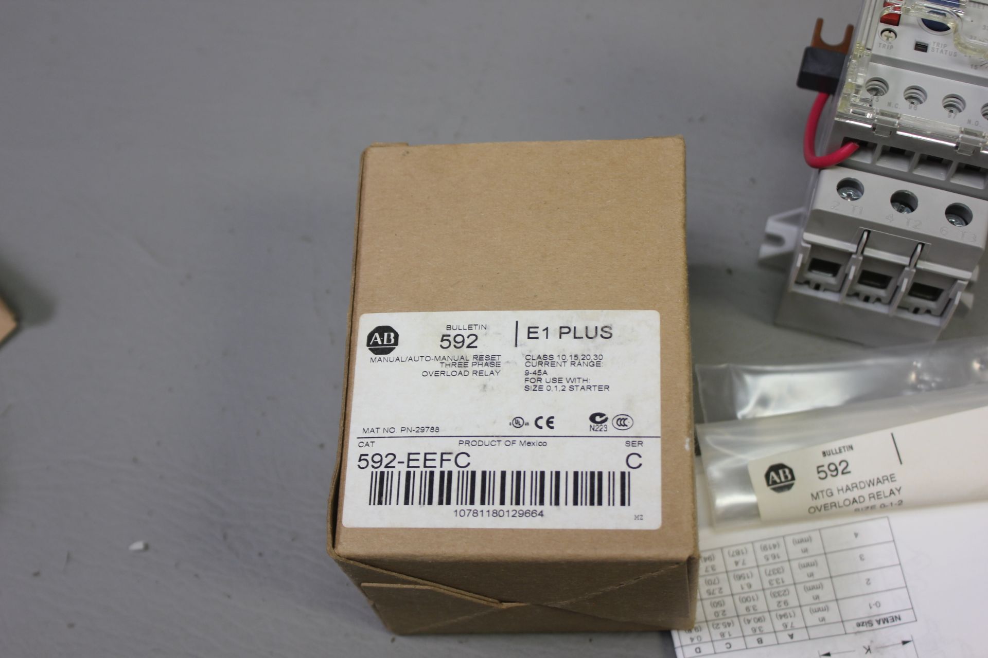 NEW ALLEN BRADLEY THREE PHASE OVERLOAD RELAY - Image 2 of 5