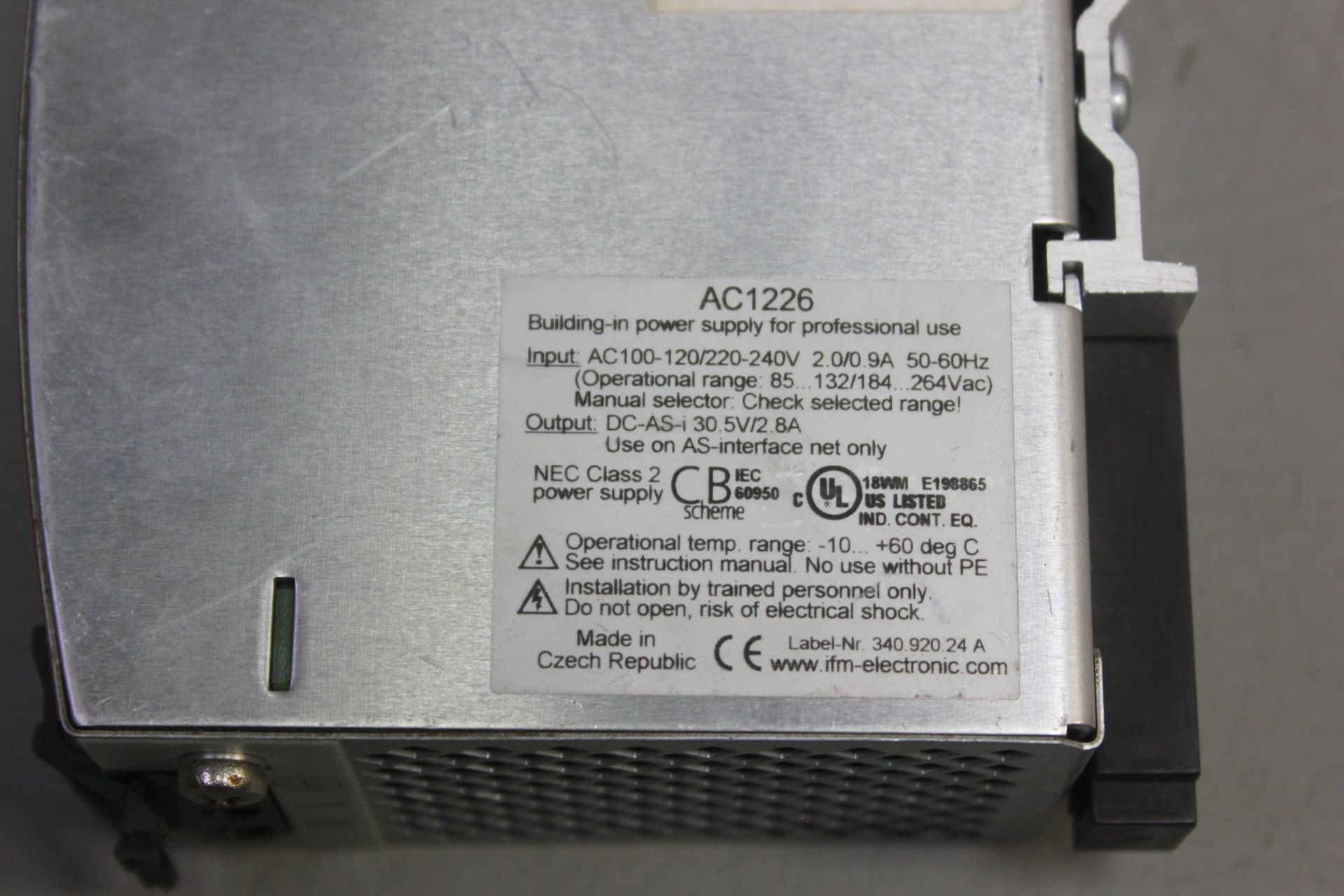 IFM AS-i POWER SUPPLY - Image 2 of 3