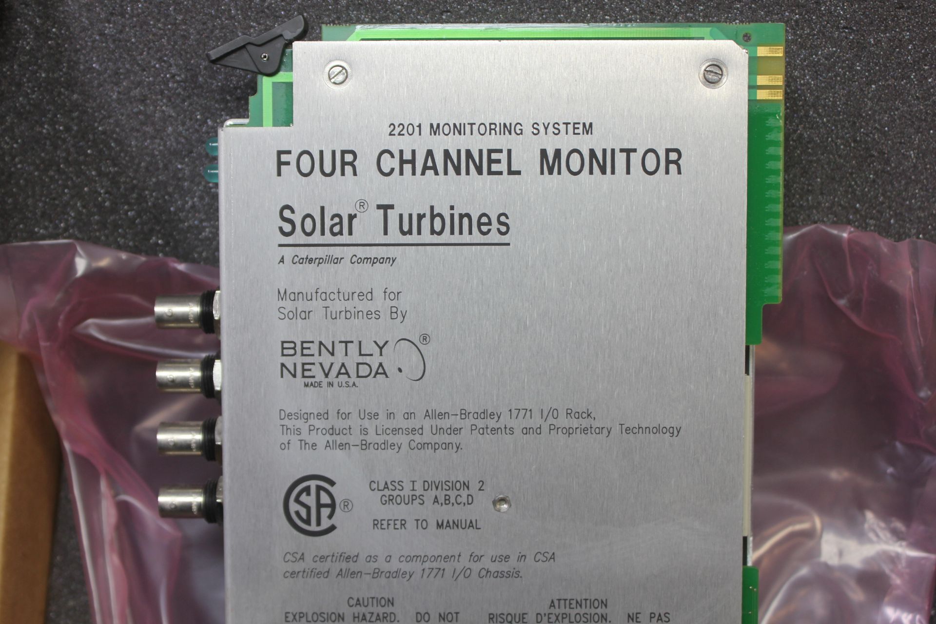 UNUSED BENTLY NEVADA/ALLEN BRADLEY FOUR CHANNEL MONITOR - Image 6 of 7