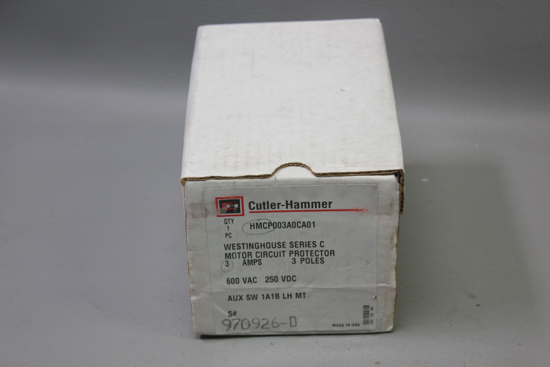 NEW CUTLER HAMMER 3A MOTOR CIRCUIT PROTECTOR