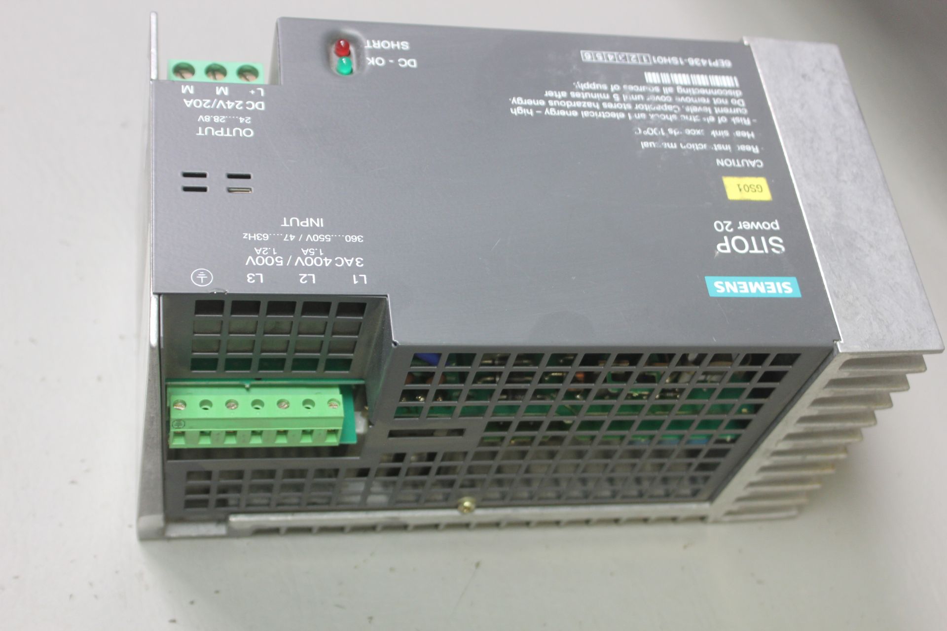 SIEMENS SITOP POWER20 POWER SUPPLY - Image 2 of 4