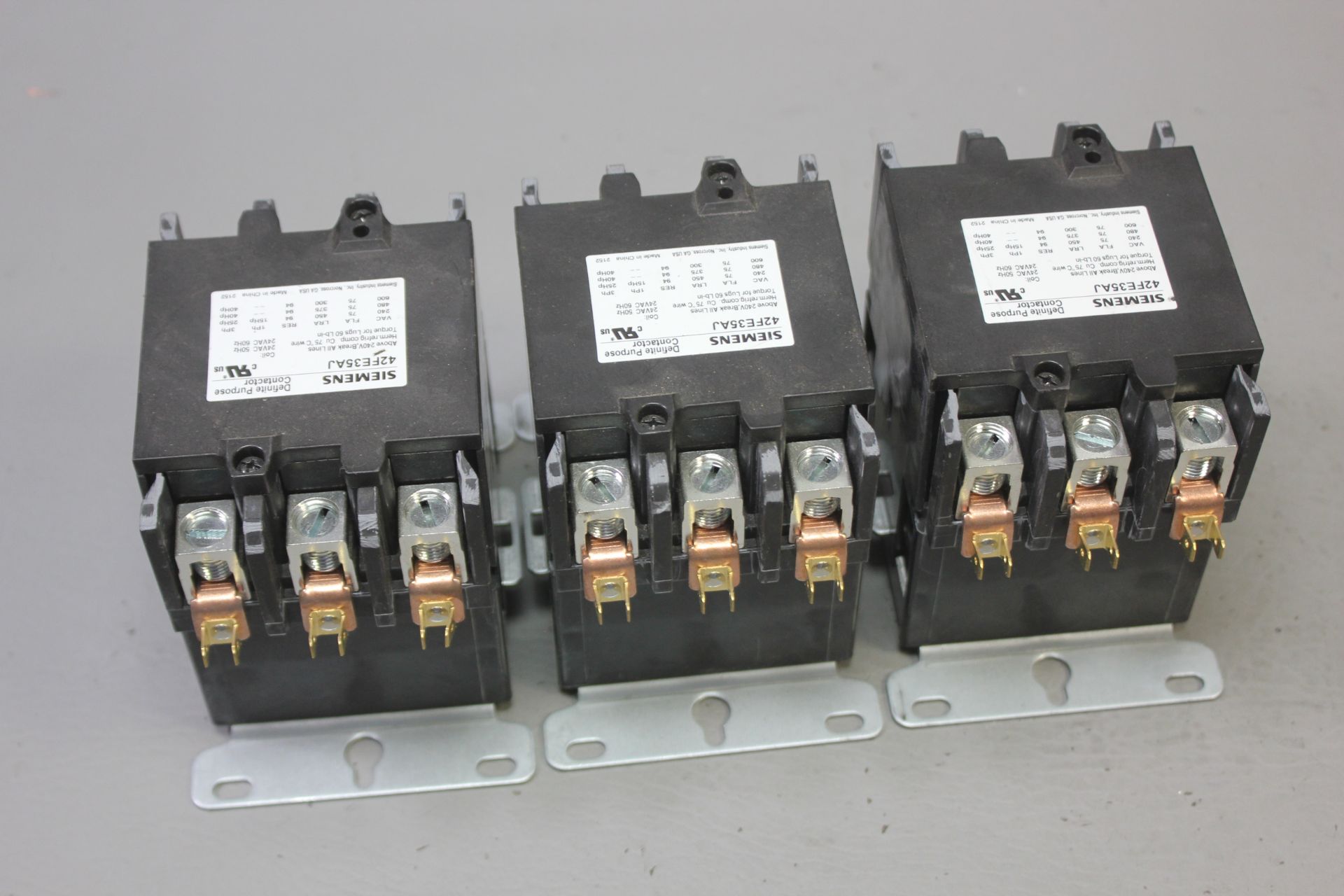 LOT OF 3 UNUSED SIEMENS DEFINITE PURPOSE CONTACTORS - Image 3 of 3