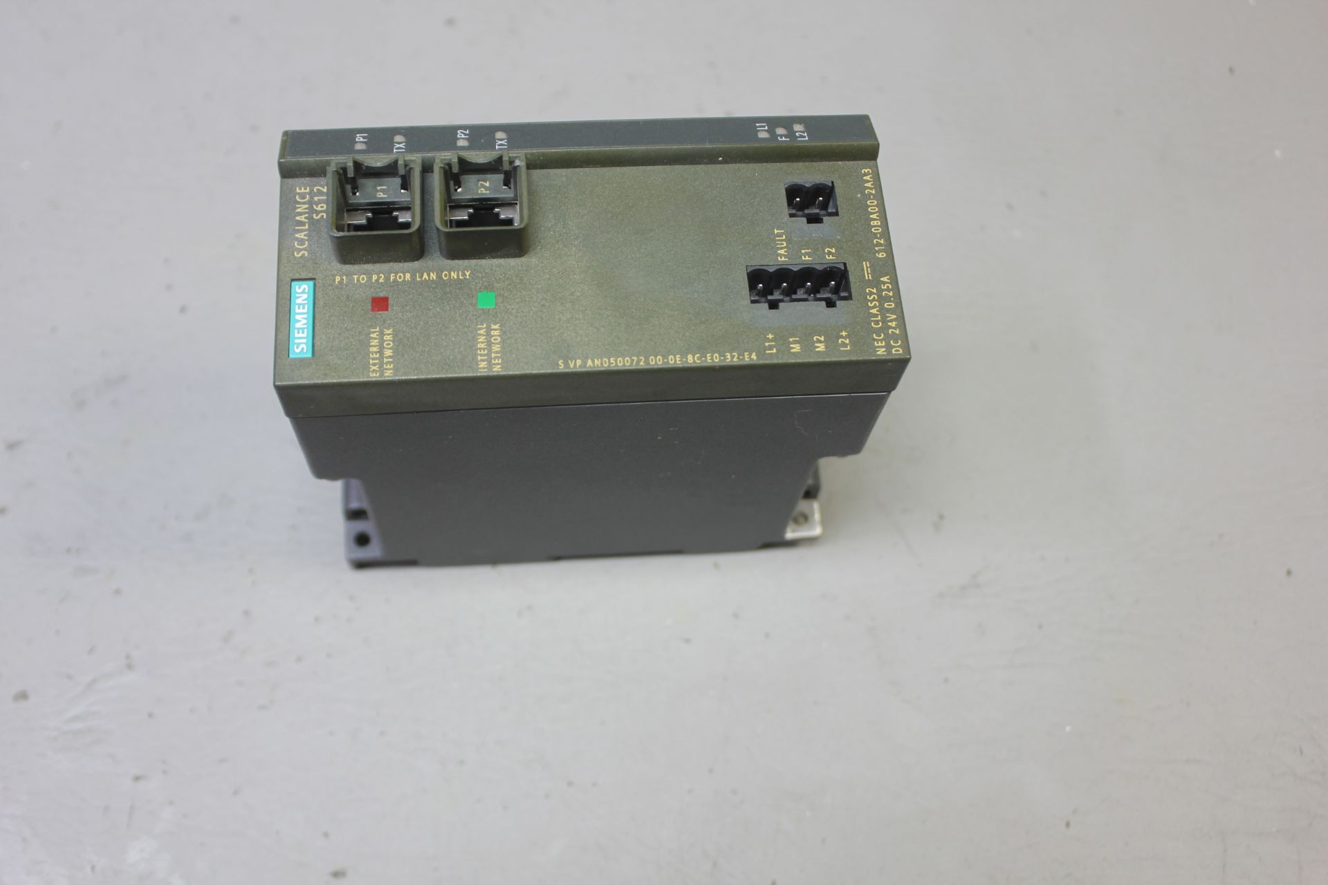 SIEMENS SIMATIC NET SCALANCE S612 SECURITY MODULE - Image 3 of 5