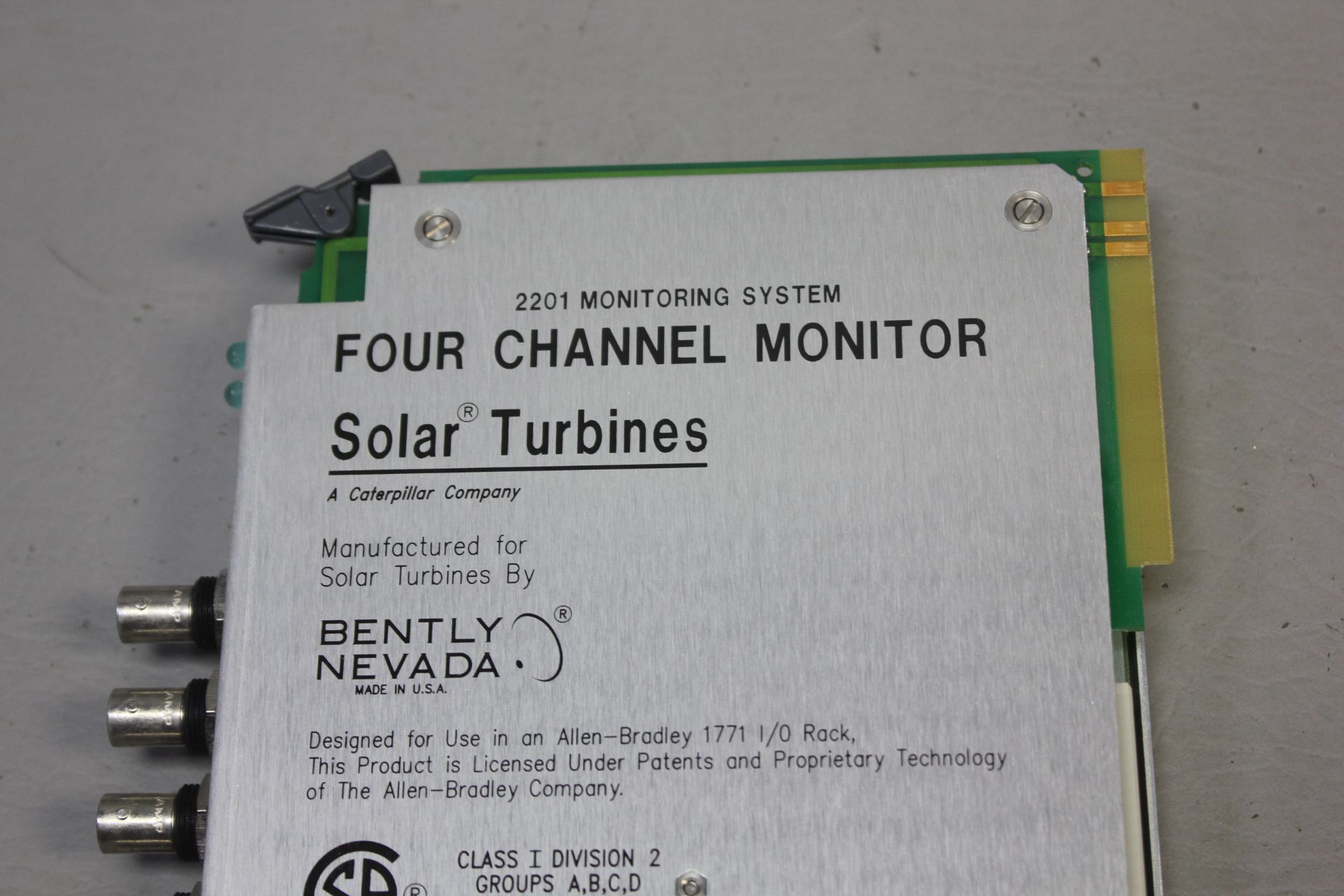 BENTLY NEVADA/ALLEN BRADLEY 1771 4 CHANNEL MONITOR - Image 3 of 4