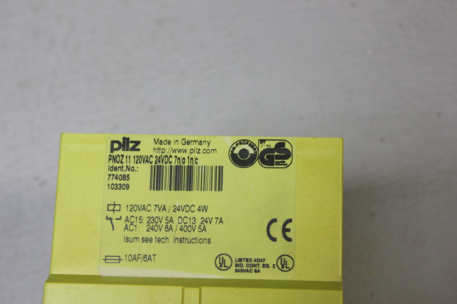 PILZ PNOZ 11 SAFETY RELAY - Image 4 of 4