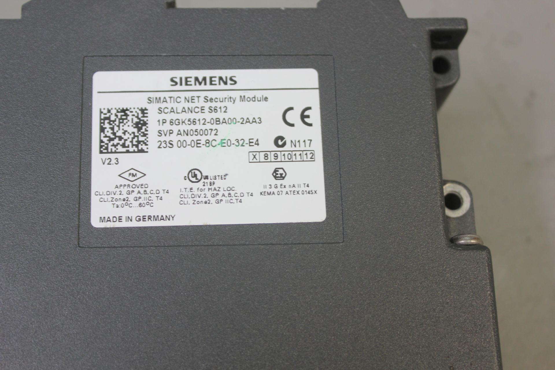 SIEMENS SIMATIC NET SCALANCE S612 SECURITY MODULE - Image 4 of 5