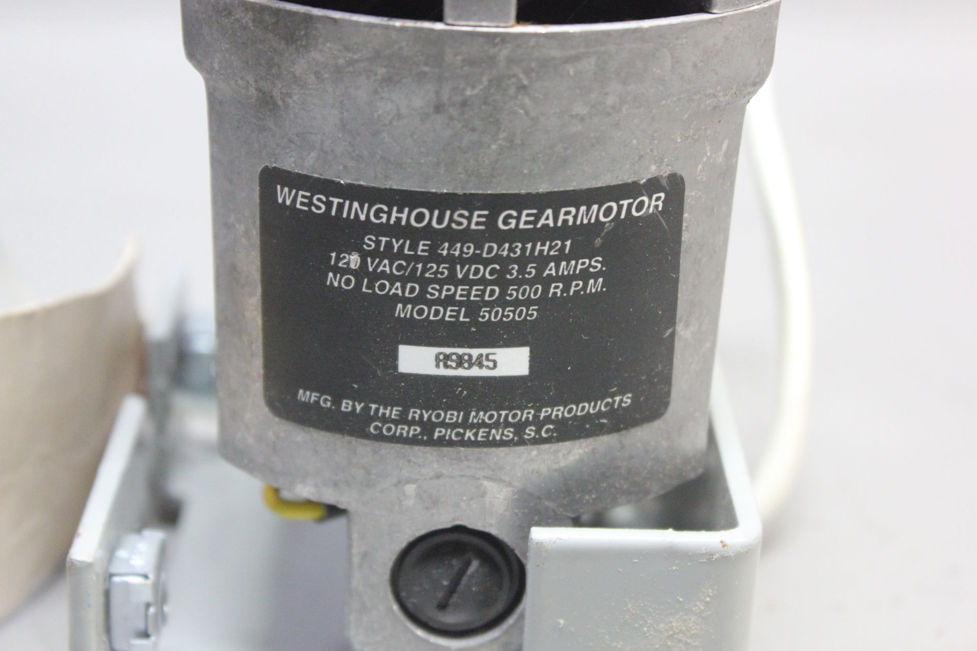 WESTINGHOUSE DS CHARGE GEAR MOTOR - Image 2 of 4