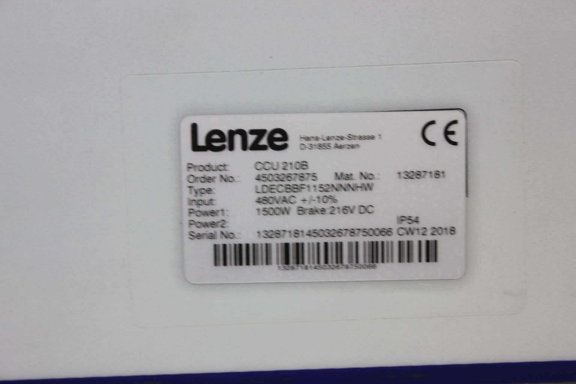 LENZE CONTROL BOX - Image 2 of 4