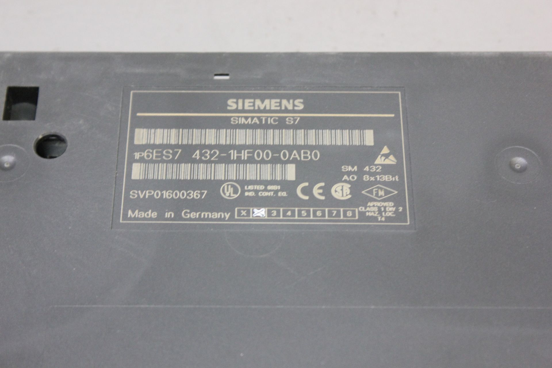 SIEMENS SIMATIC S7 SM432 PLC MODULE - Image 2 of 2