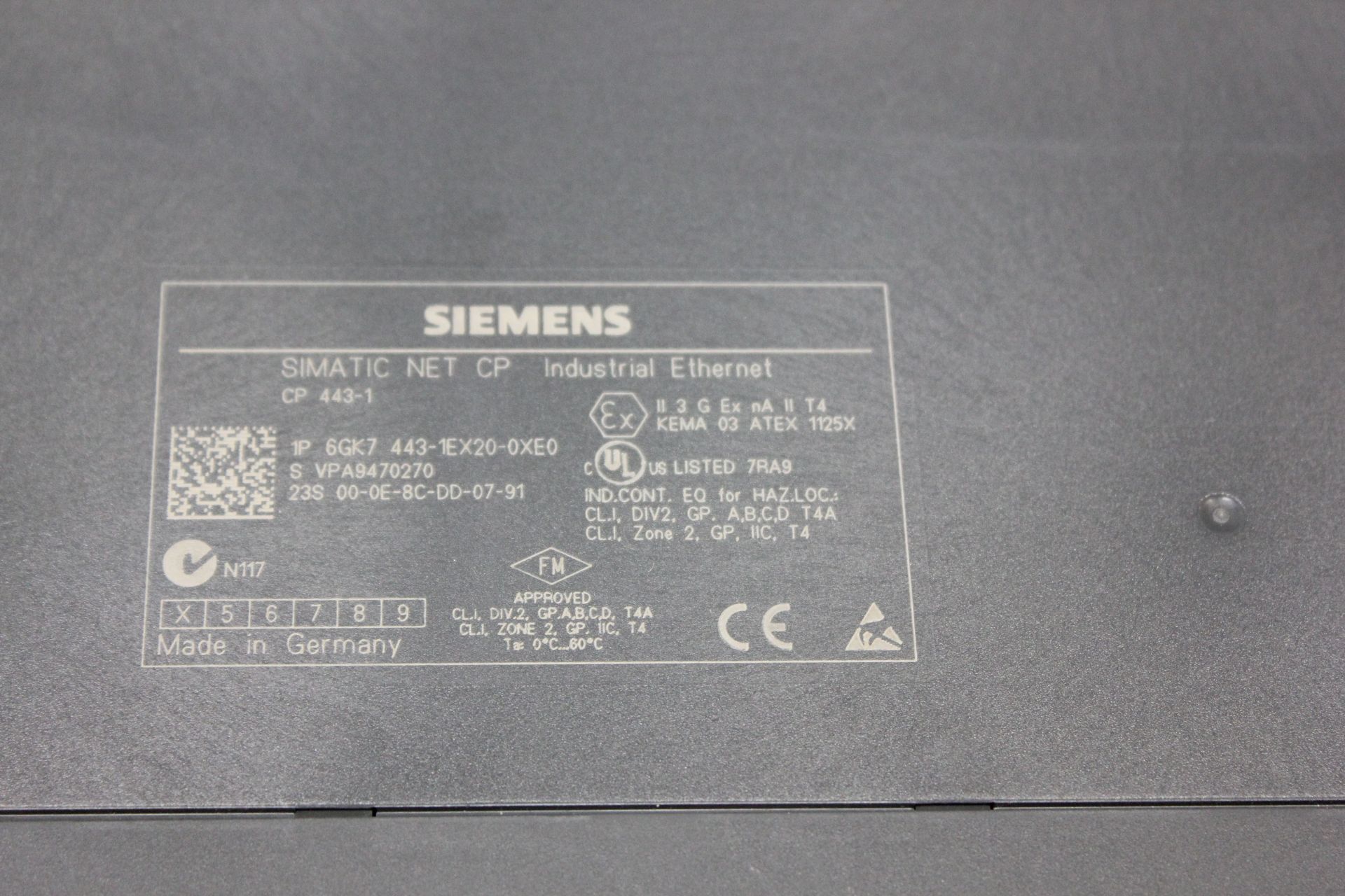 SIEMENS SIMATIC NET CP INDUSTRIAL ETHERNET PLC MODULE - Image 5 of 5