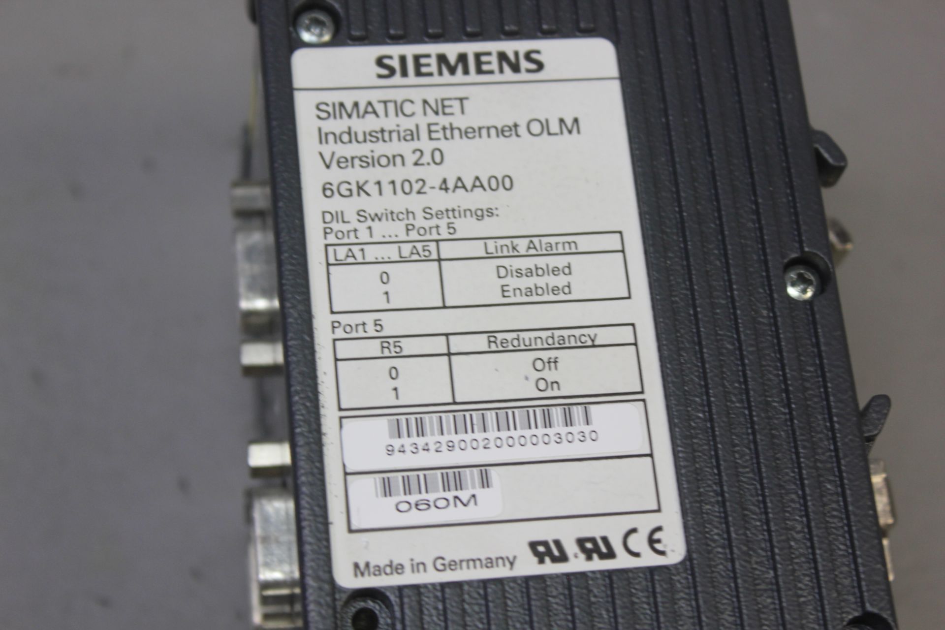 SIEMENS SIMATIC NET OLM INDUSTRIAL ETHERNET MODULE - Image 5 of 6