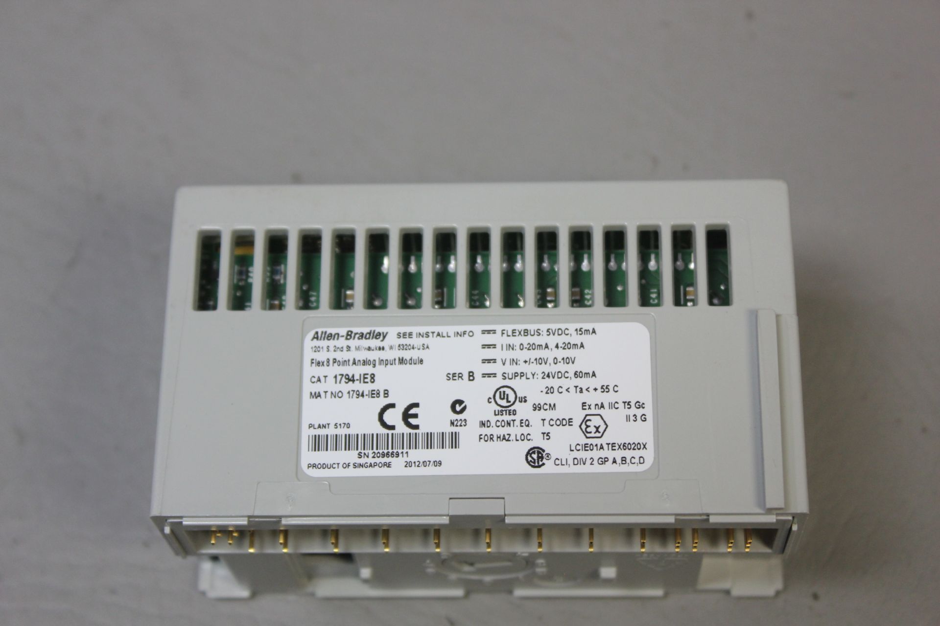 ALLEN BRADLEY FLEX I/O MODULE WITH BASE - Image 4 of 4