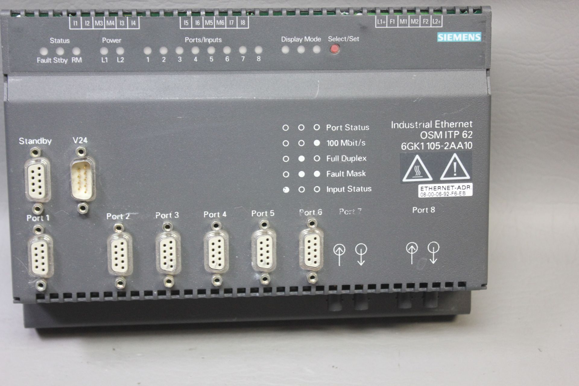 SIEMENS SIMATIC NET INDUSTRIAL ETHERNET OSM ITP62 MODULE - Image 2 of 5