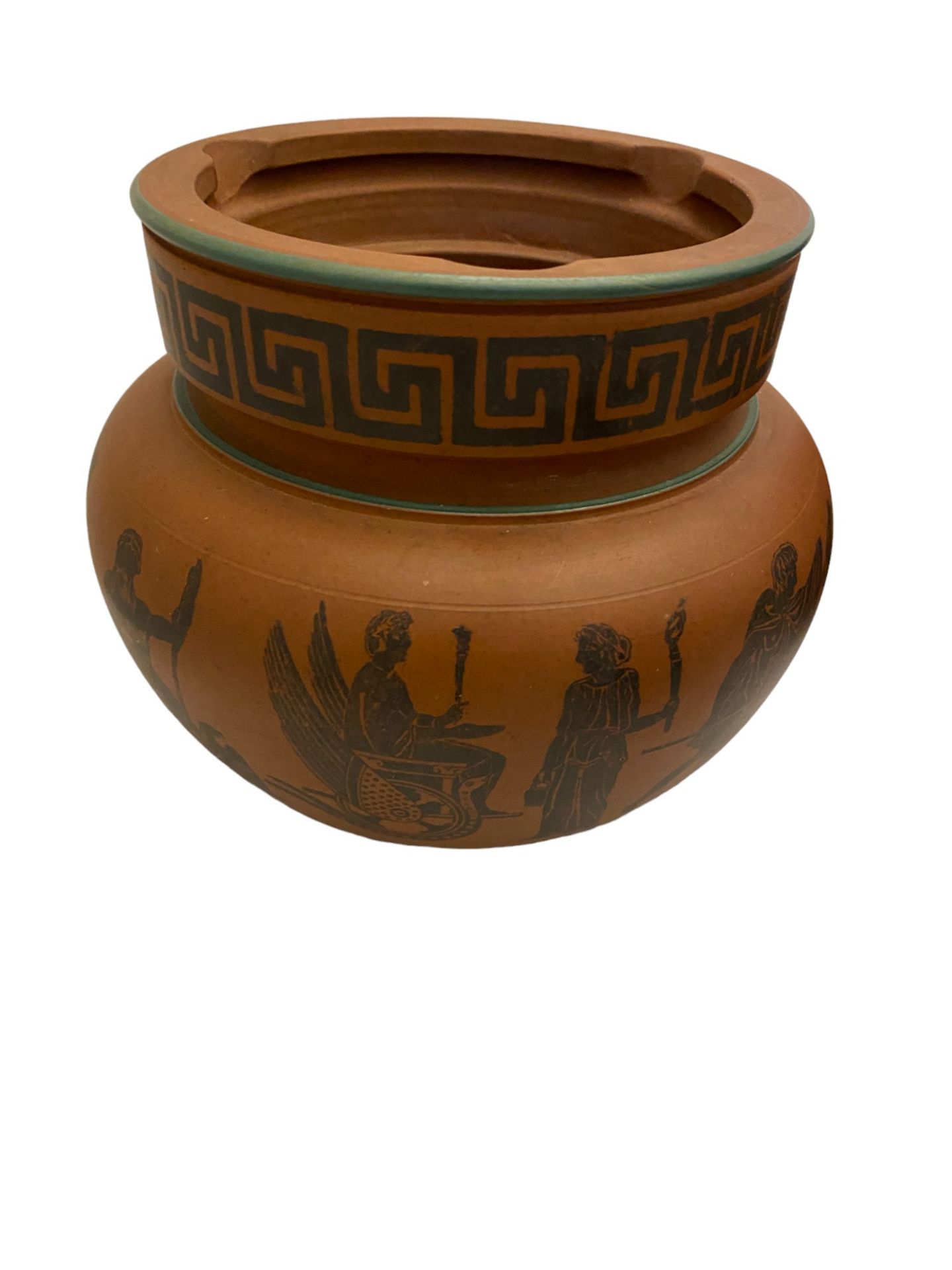 Six similar 19th century Etruscan style terracotta redware tobacco - Image 16 of 17