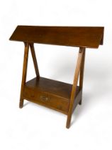 A late Victorian stained beech and pine saddle horse