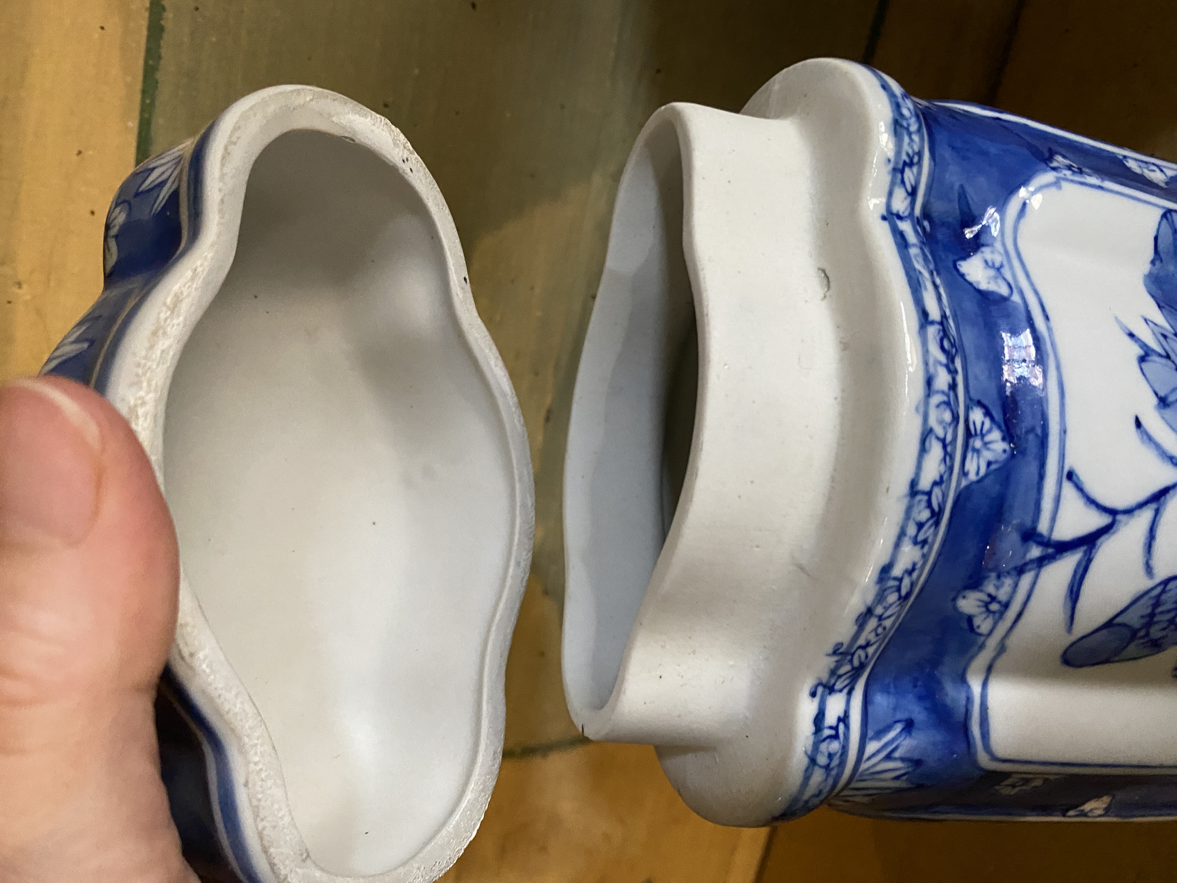A late 19th century Cantonese tea pot, a pair of blue and white jars and covers, a Doulton vase, a t - Image 37 of 56
