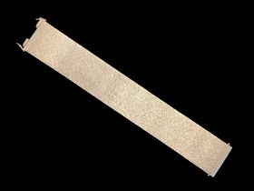 18ct white gold bricklink strap bracelet with textured finish, London hallmarked 1970, maker’s mark