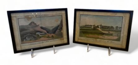 A pair of early 19th century Napoleonic paintings on pith paper