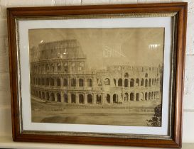 A collection of four late 19th century/early 20th century photographic prints of the Colosseum and t