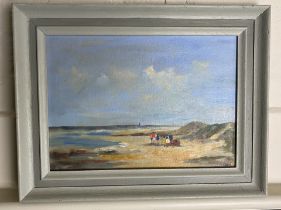 Nancy Bastin (20th Century British School) 'Beach. Norfolk'