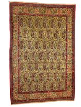 A Qum rug, Central Persia, mid 20th century 290cm x 140cm