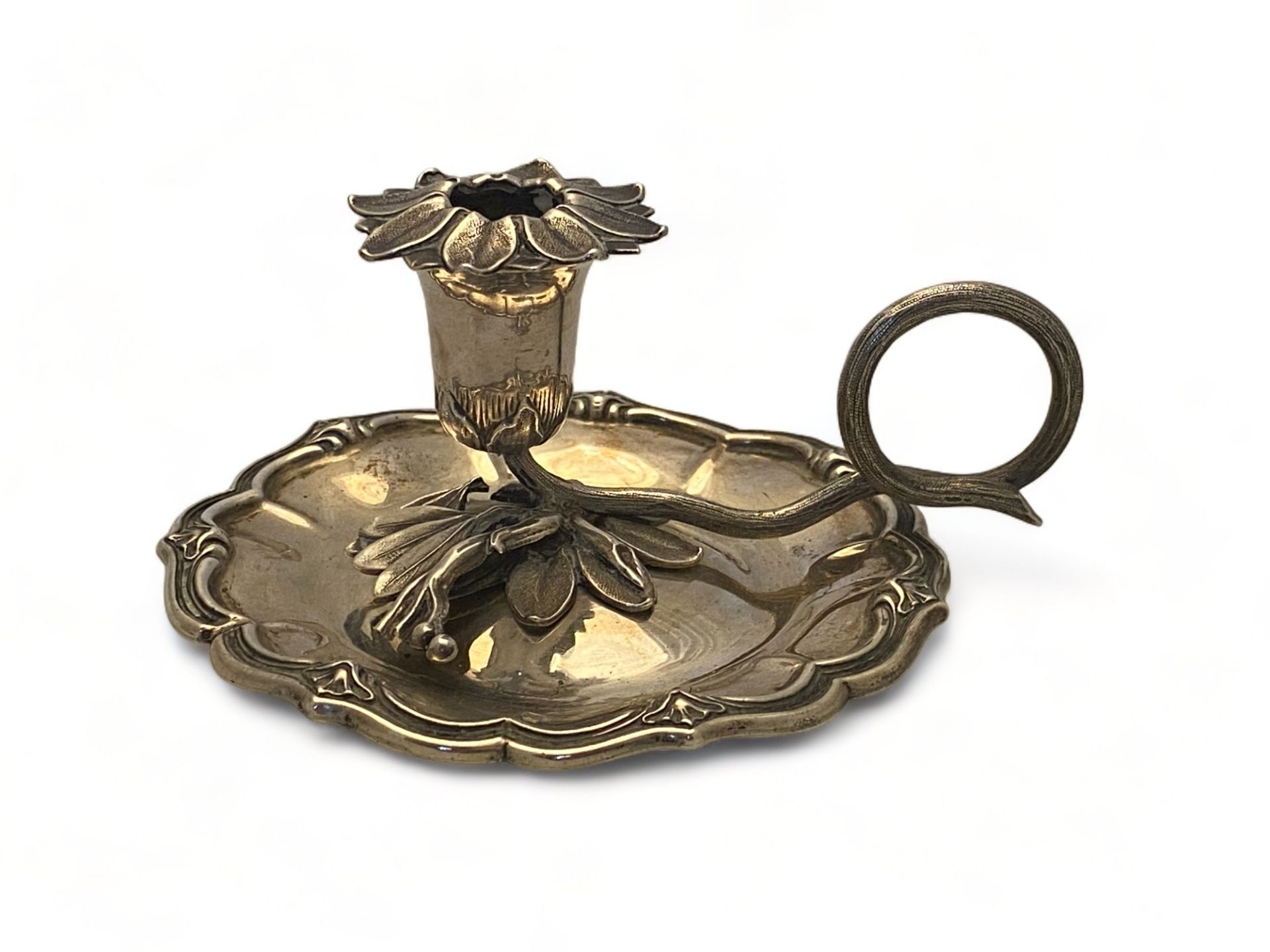 A William IV silver chamberstick with sconce cover, Charles Reily and George Storer, London, 1836 - Image 9 of 16