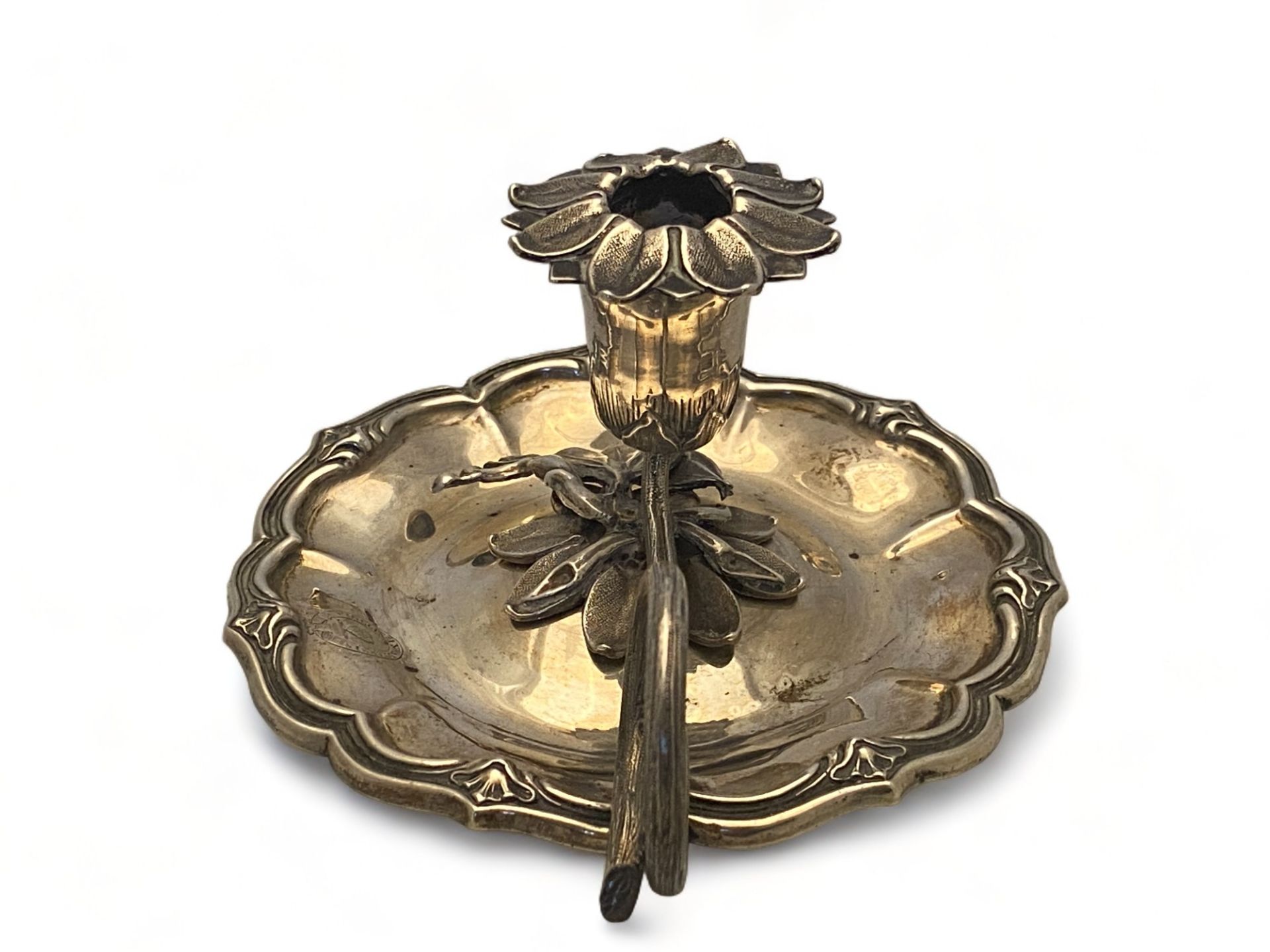 A William IV silver chamberstick with sconce cover, Charles Reily and George Storer, London, 1836 - Image 2 of 16