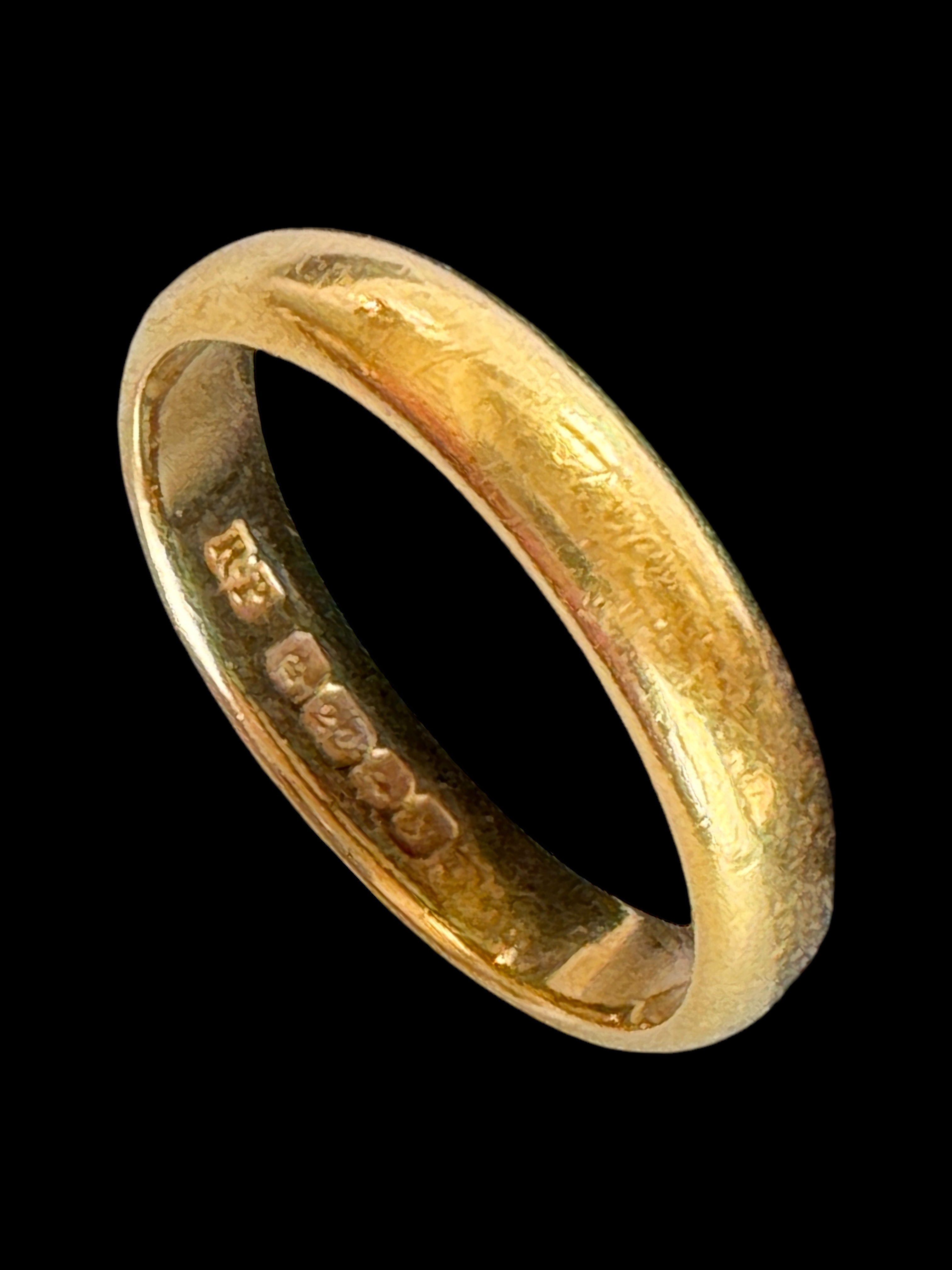 Three gold wedding bands, all 22ct, Birmingham hallmarks - Image 4 of 4