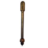 A George II mahogany stick barometer by Edward Scarlett, circa 1740