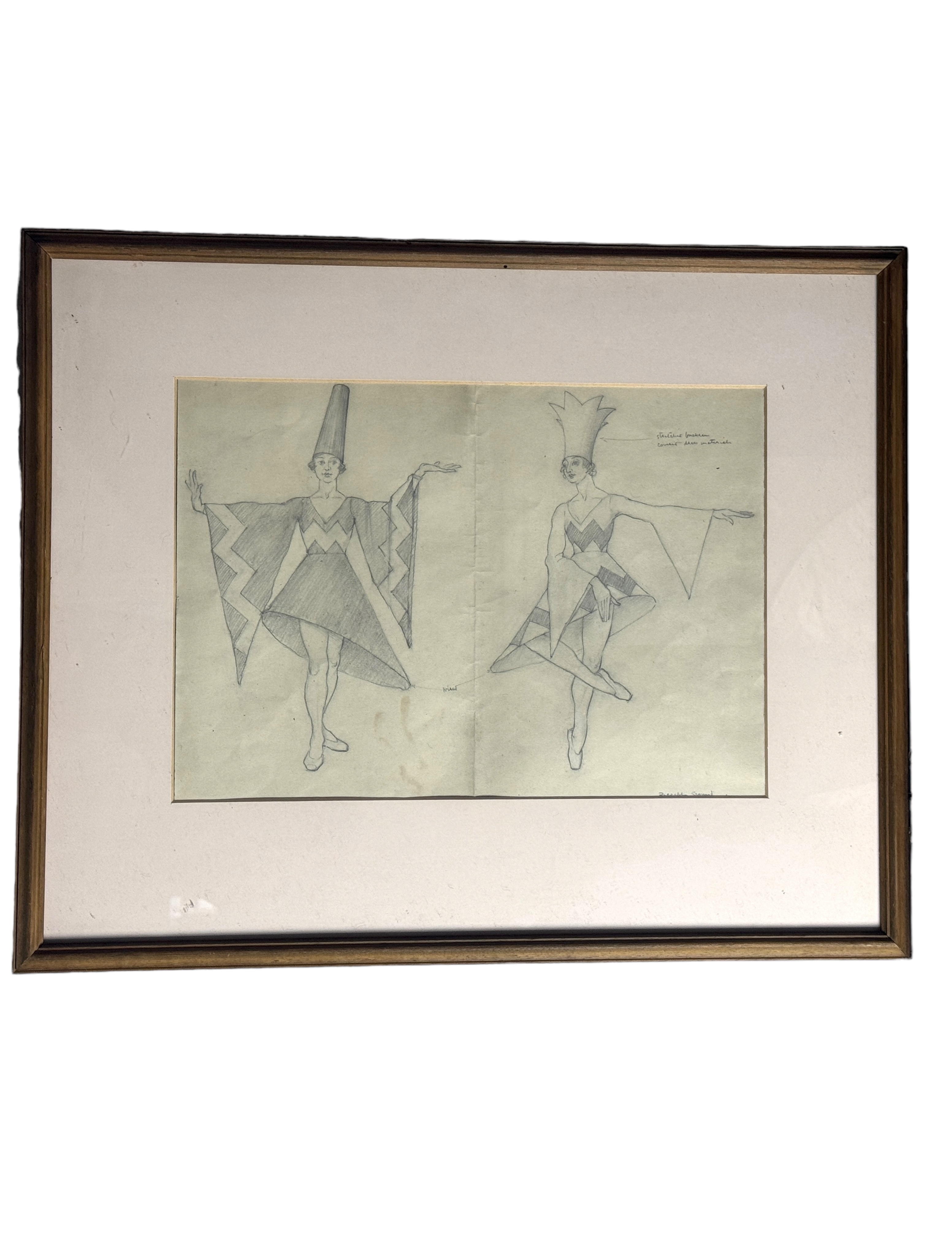 Sir Osbert Lancaster CBE (British, 1908-1986) Pen and ink cartoon of a pair of ballet dancers - Image 4 of 8