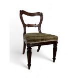 A George IV mahogany dining chair attributed to Gillows