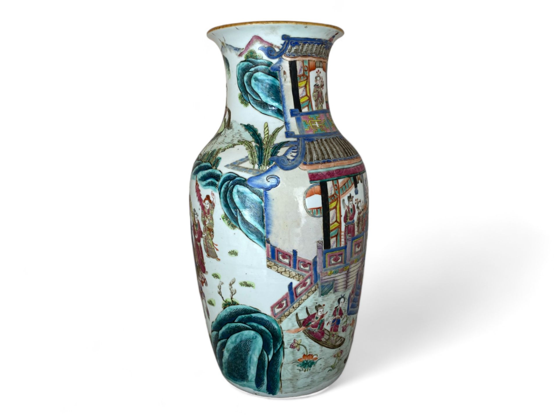 A 19th century Chinese famille rose vase - Image 4 of 6