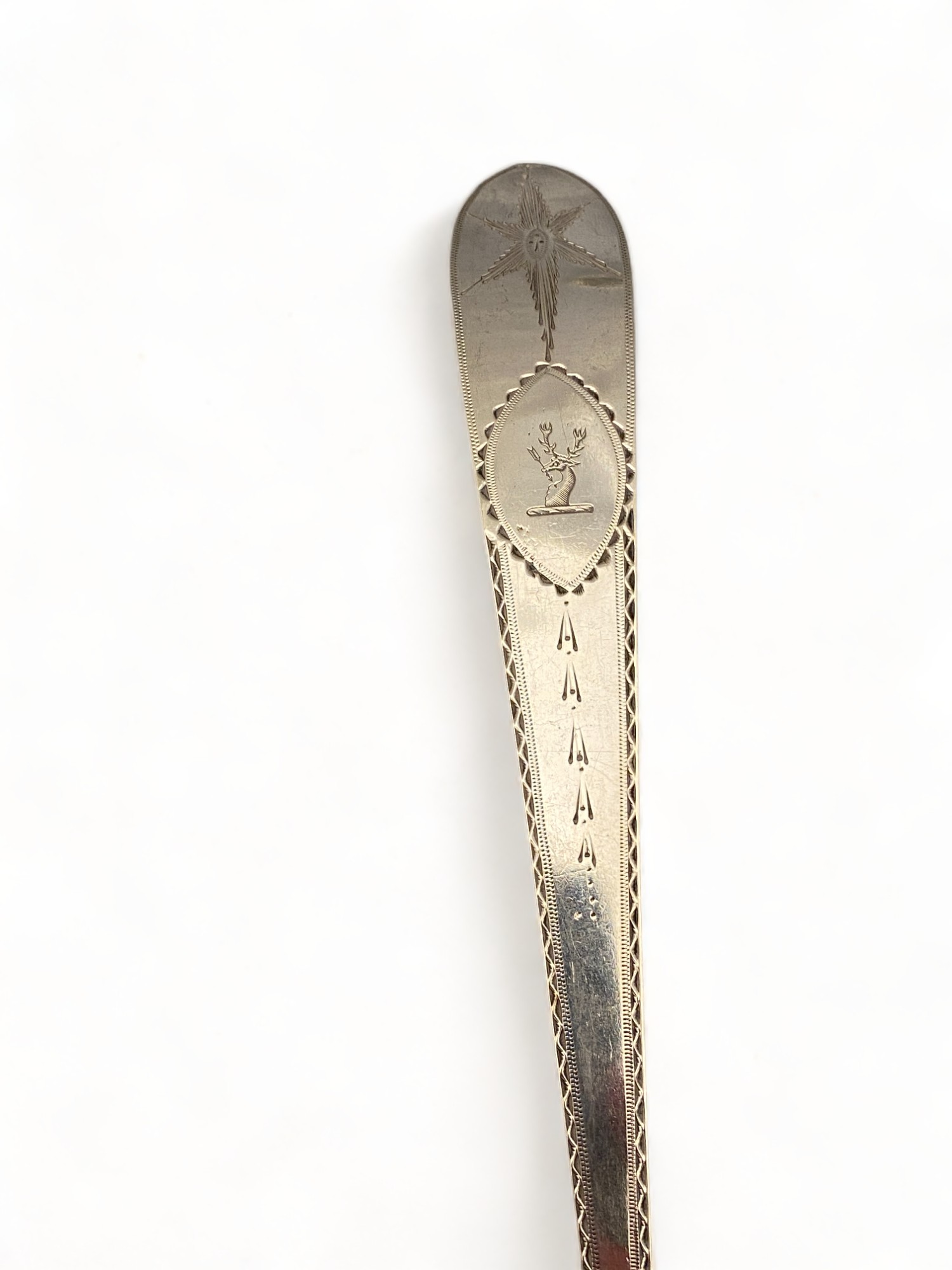A fine George III century Irish silver divided straining spoon, James Bradie, Dublin, 1797 - Image 3 of 7