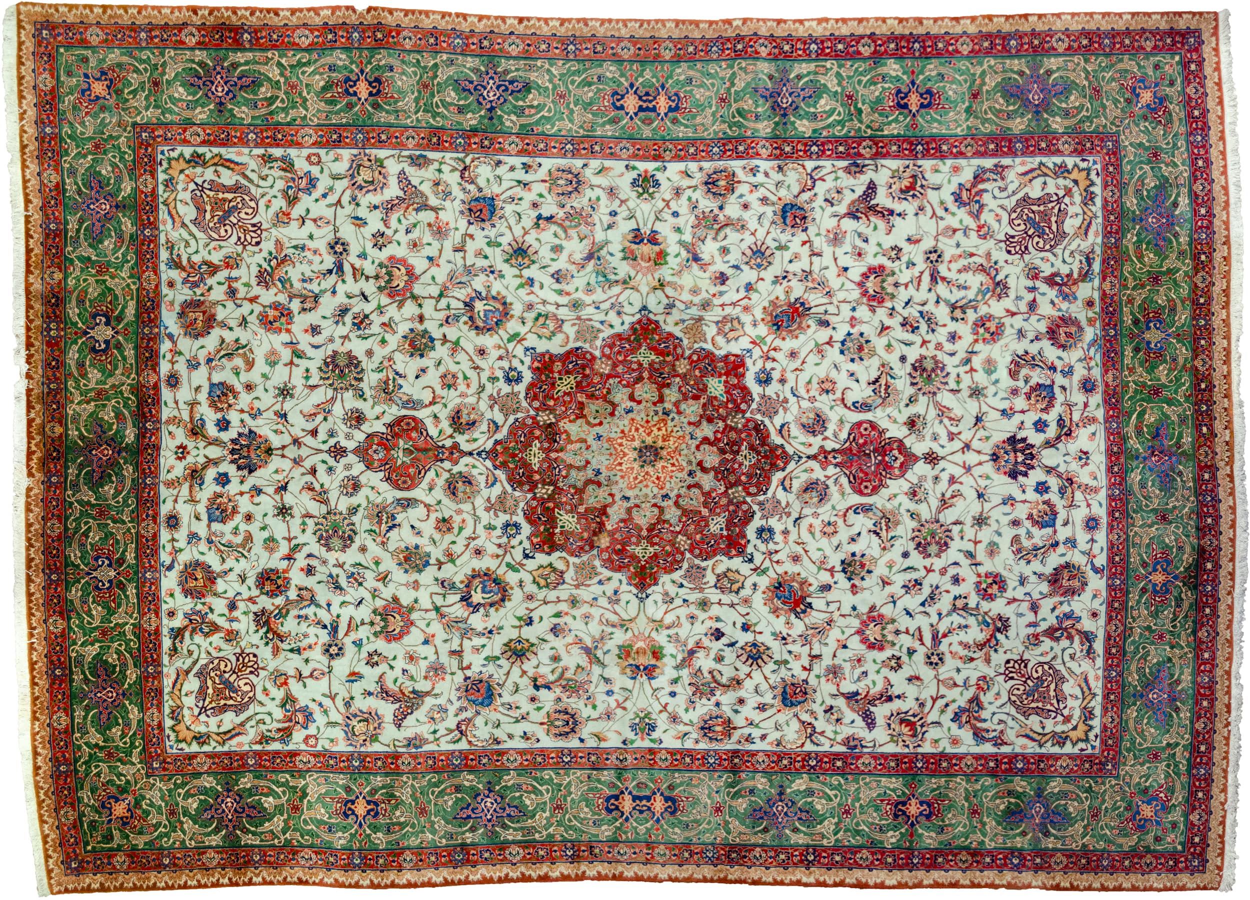 A vintage Tabriz carpet, North West Persia, circa 1980 - Image 2 of 8