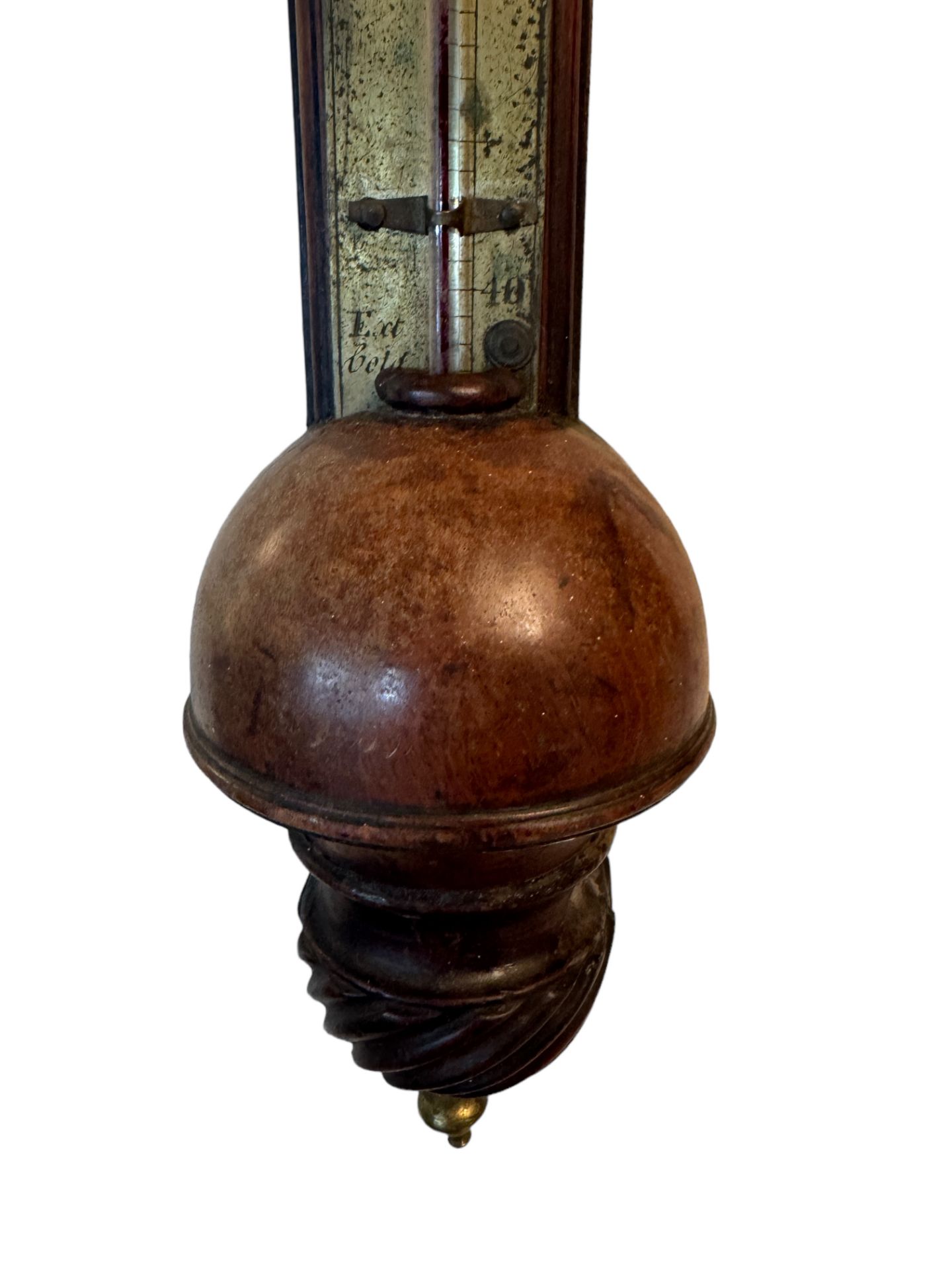 A George II mahogany stick barometer by Edward Scarlett, circa 1740 - Image 2 of 6