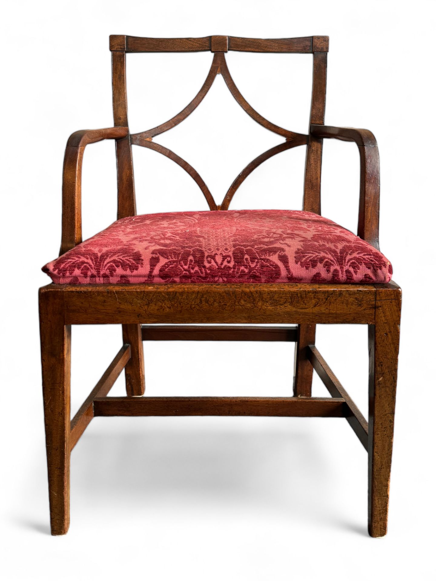 A provincial George III mahogany open armchair - Image 7 of 7