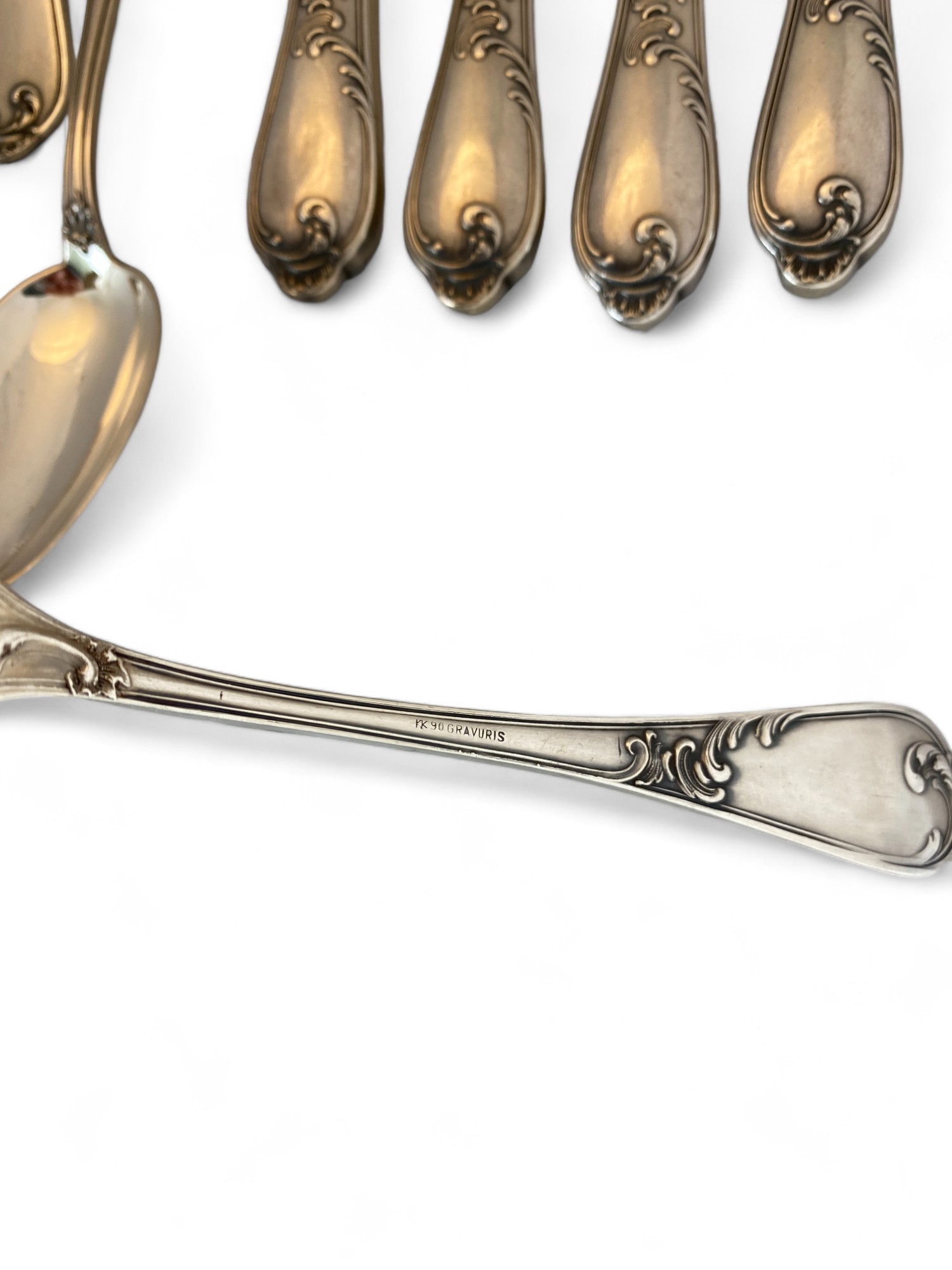 An extensive composite canteen of mostly silver plated Marly pattern cutlery by Christofle, Paris - Image 7 of 99